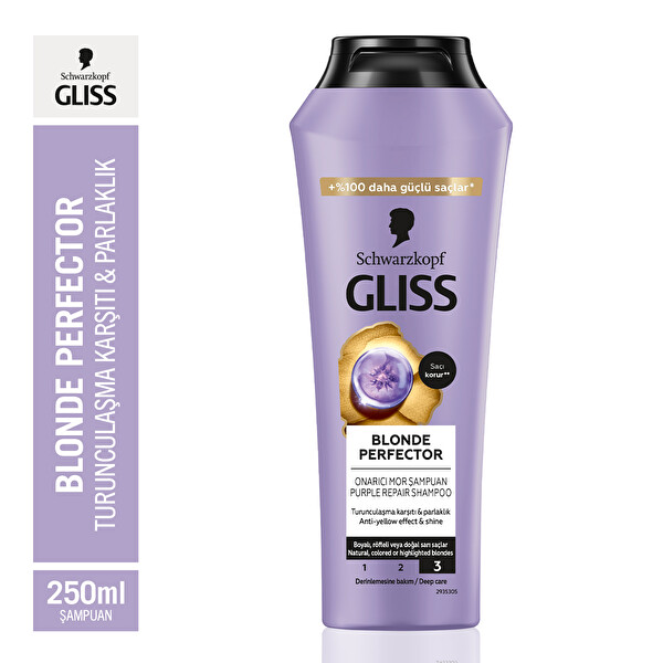 Gliss Blonde Perfector Onar C Mor Ampuan Ml Carrefoursa