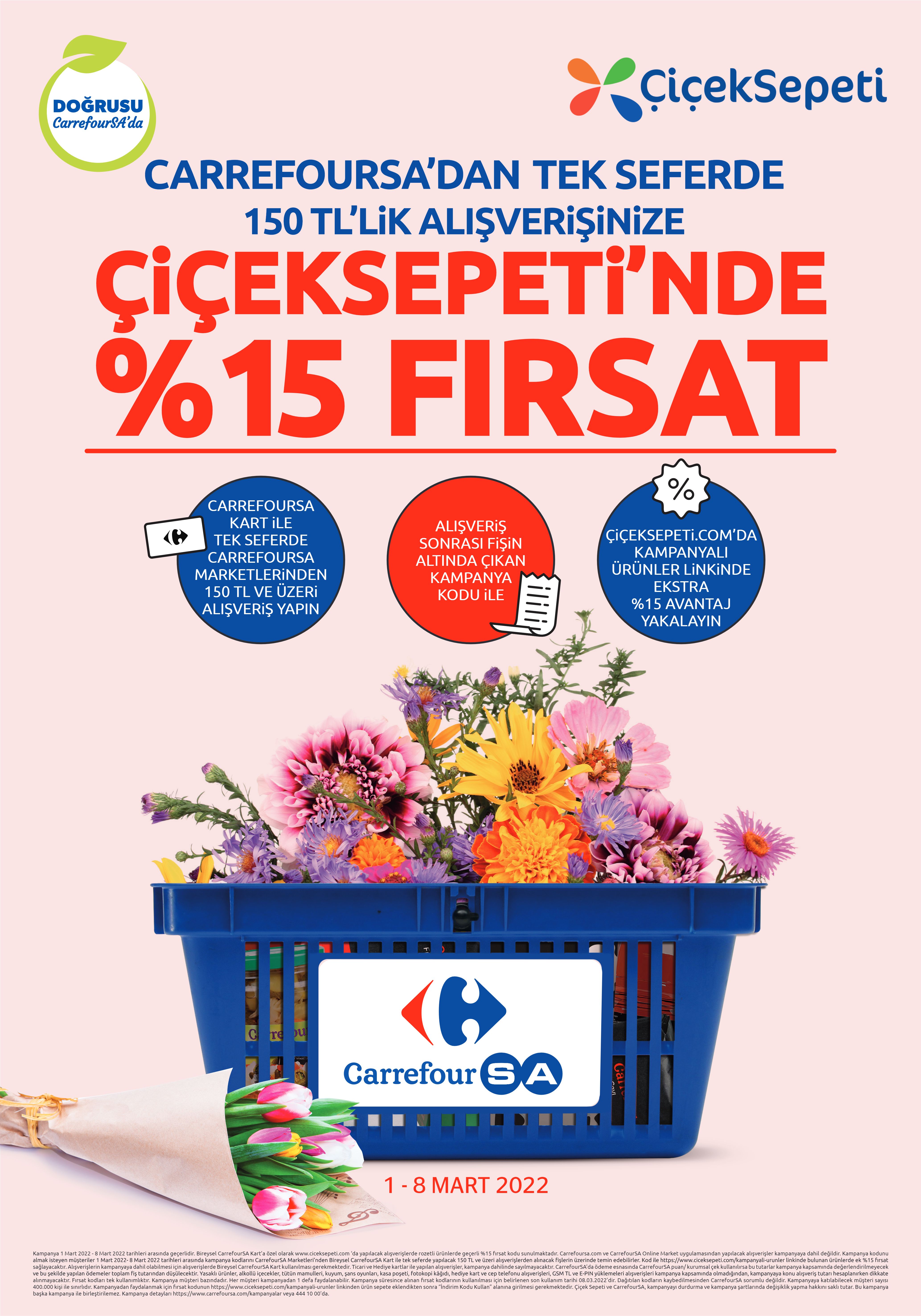 Çiçeksepeti'nde %15 Fırsat!