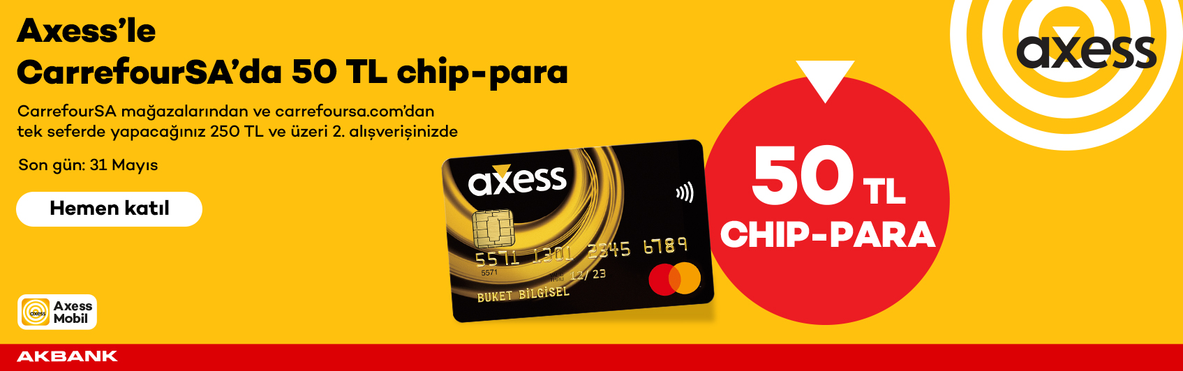 CarrefourSA'larda 25 TL chip-para!