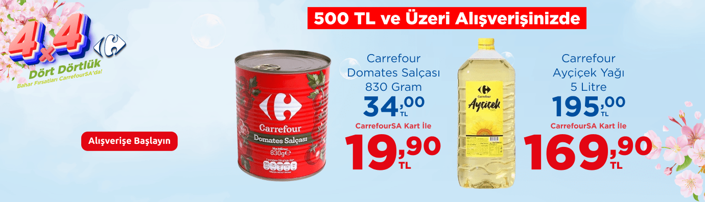 Carrefour yag ve salça