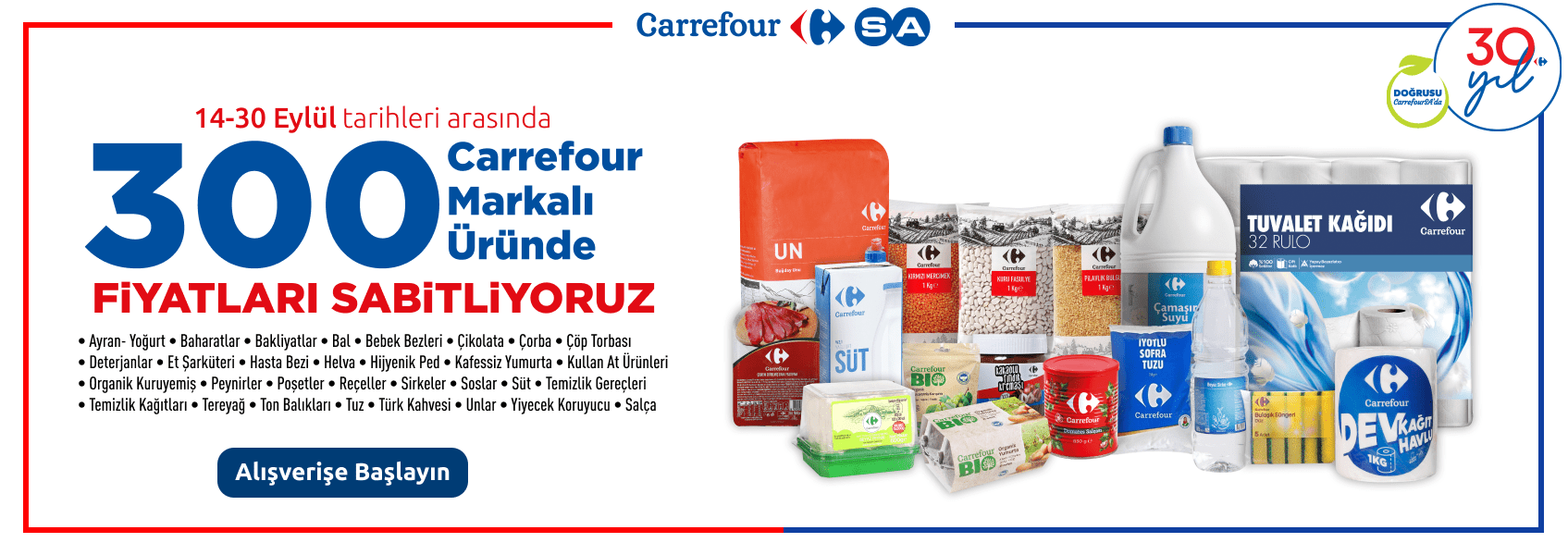 Carrefour Marka Ürünlerde Fiyatları Sabitliyoruz