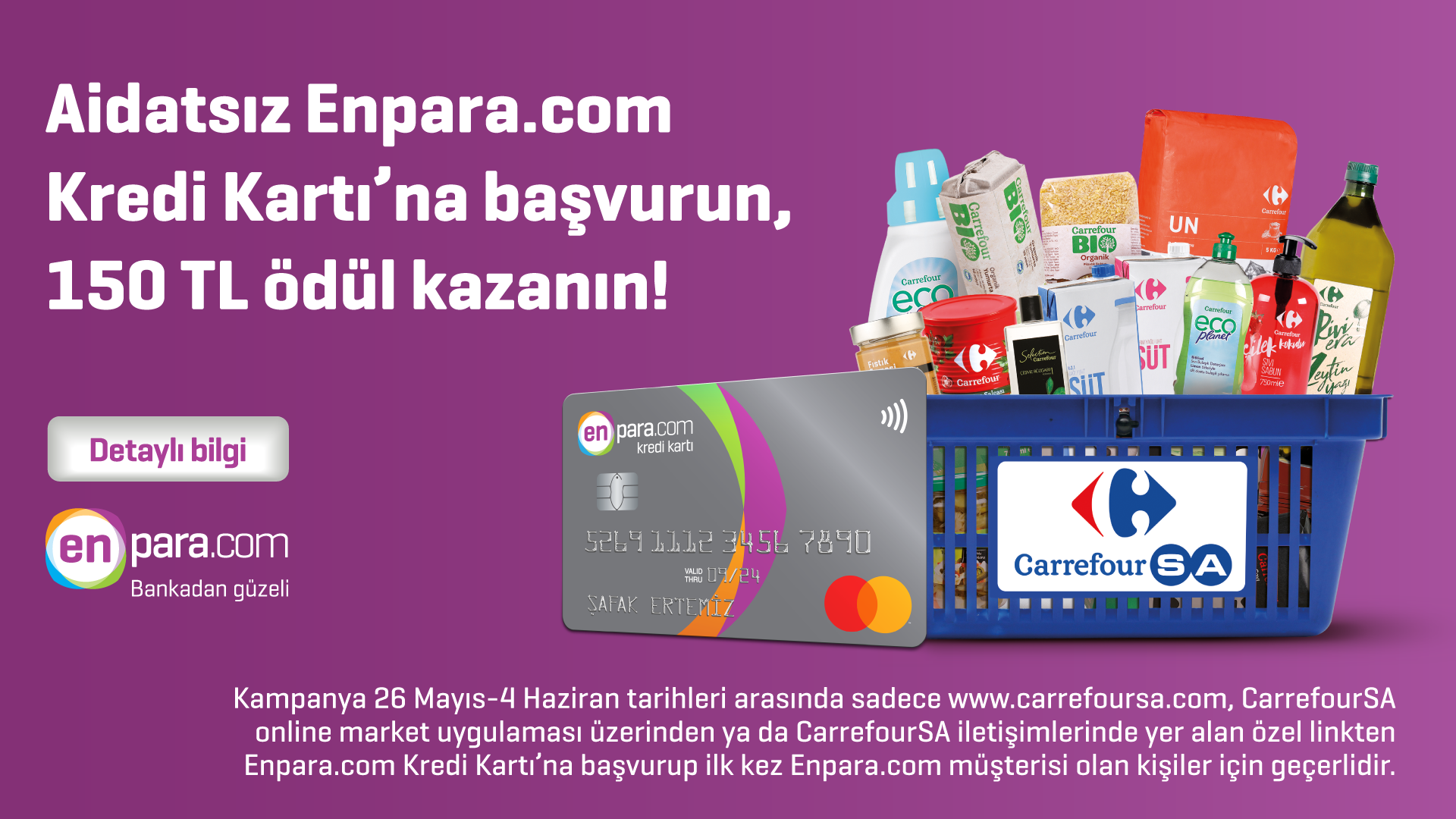 Aidatsız Enpara.com Kredi Kartı'na başvurun, 150 TL ödül kazanın!