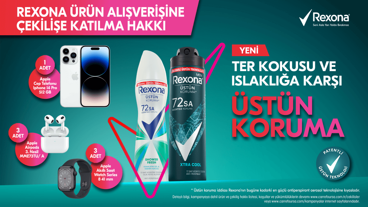 Rexona Ürünlerine Özel Çekiliş!