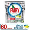 Fairy Platinum 60 Yıkama Bulaşık Makinesi Deterjanı Kapsülü Limon Kokulu