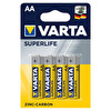 varta superlife 4xaa kalem pil