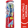 Colgate 360 Diş Arası Temizliği Dil ve Yanak Temizleyicili Orta Diş Fırçası 1+1