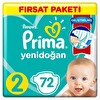 Prima Yenidoğan Bezi 2 Beden 72'Li