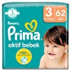 Prima Aktif Bebek Bezi Fırsat Paketi 3 Beden 62'li