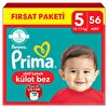 Prima Külot Bebek Bezi 5 Numara 56'lı 12-17 Kg Fırsat Paketi