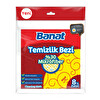 Banat 8'li %30 Mikrofiber Sarı Temizlik Bezi