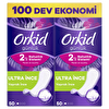 Orkid Yaprak İnce Dev Ekonomik Paket Günlük Ped 100'lü