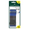 Faber Castell Tükenmez Kalem 5 Siyah 5 Mavi