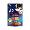 Felix 85 Gr Etli Tavuklu Kedi Poşet
