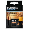 Duracell Optimum AA Alkalin Kalem Pil 15V (LR6 / MN1500) 4’lü Paket