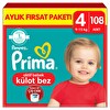 Prima Külot Bez Aylık Paket 4 Beden 108 Adet