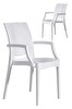 2 Adet Rattan Lüx Beyaz Sandalye / Balkon-bahçe-teras