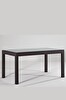 Rattan 90x150 Camlı Kahve Masa - Bahçe&balkon&teras