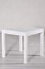 Rattan 80x80 Camsız Beyaz Masa - Bahçe&balkon&teras