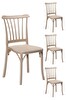 4 Adet Violet Cappucino Sandalye / Balkon-bahçe-mutfak