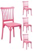 4 Adet Violet Pembe Sandalye / Balkon-bahçe-mutfak