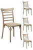 4 Adet Efes Cappucino Sandalye / Balkon-bahçe-mutfak