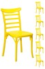 6 Adet Efes Sarı Sandalye / Balkon-bahçe-mutfak