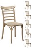 6 Adet Efes Cappucino Sandalye / Balkon-bahçe-mutfak