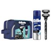 Gillette  Mach3 Charcoal Makine&Fusion Jel 200 ml+Çanta