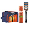Gillette  Fusion Makine H+4 &Fusion Jel 200 ml+Çanta