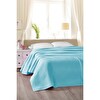 Cotton Collectıon Tek Kişilik Düz Turkuaz Pike 150X220