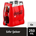 Coca-Cola Zero Sugar 6X250 ml Şişe