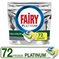 Fairy Platinum 72 Yıkama Bulaşık Makinesi Deterjanı Kapsülü Limon Kokulu