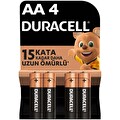 Duracell Alkalin AA Kalem Pil 15V (LR6 / MN1500) 4'lü Paket