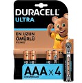 Duracell Ultra Alkalin AAA Piller 4’lü Paket