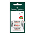 Faber Castell Beyaz Plastik Silgi 3'Lü