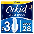 Orkid Ultra Extra Hijyenik Ped Gece Dev Ekonomi Paketi 28 Ped