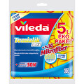 Vileda 5'li %30 Mikrofiber Sarı Temizlik Bezi