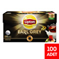 Lipton Earl Grey Demlik Süzen Poşet Bergamot Aramolı Siyah Çay 100'lü