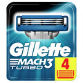 Gillette Mach3 Turbo Yedek Tıraş Bıçağı 4'lü