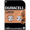 Duracell Özel 2016 Lityum Düğme Pil 3V (CR2016) 2’li Paket