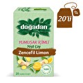 Doğadan Yumuşak İçimli Yeşil Çay Zencefil Limon