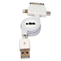 S-Link Slx-3c Usb iPhone Beyaz Şarj Kablosu