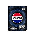 Pepsi Zero Sugar Kola Kutu 4x250 ml