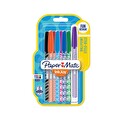Papermate Inkjoy 100  Tükenmez Kalem Desenli Gövde Kapaklı 1.0 Uç Karışık Renkli 8'Li Kalem Seti