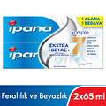 Ipana Komple Bakım Diş Macunu + Ağız Bakım Suyu Ferahlık ve Beyazlık 1 Alana 1 Bedava Paketi (65 ml + 65 ml)