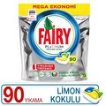 Fairy Platinum 90 Yıkama Bulaşık Makinesi Deterjanı Kapsülü Limon Kokulu