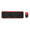 Everest Round Km-6282 Kırmızı-Siyah Kablosuz Q Multimedia Klavye + Mouse Set