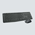 Logitech Mk235 Kablosuz Klavye  Mouse Seti Gri