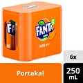 Fanta Portakal Aromalı Gazoz 6x250 ml Kutu