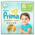 Prima Premium Care 6 Beden Bebek Bezi 17'li